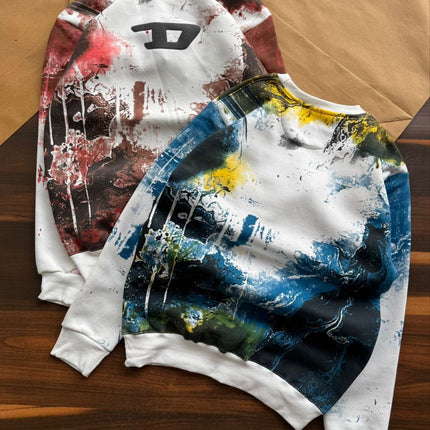 DIESET Premium Printed Sweatshirt – Heavy Cotton, Winter Wear