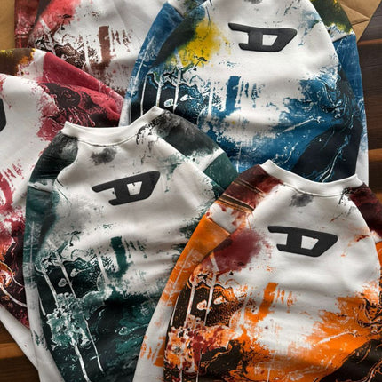 DIESET Premium Printed Sweatshirt – Heavy Cotton, Winter Wear