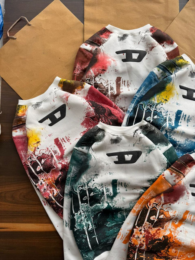 DIESET Premium Printed Sweatshirt – Heavy Cotton, Winter Wear