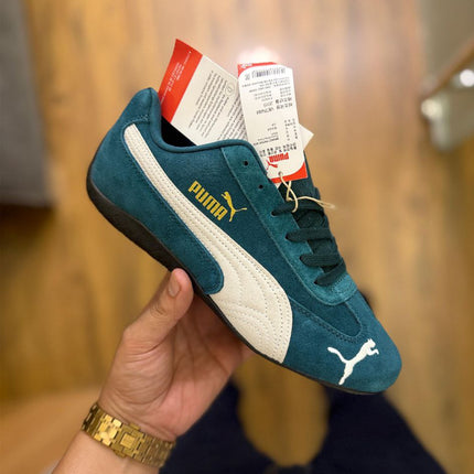 Women's Puma Speed Cat Suede Trainers - Dark Green - Showroom Quality