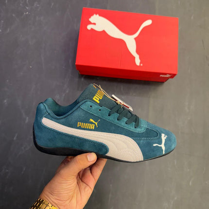 Women's Puma Speed Cat Suede Trainers - Dark Green - Showroom Quality