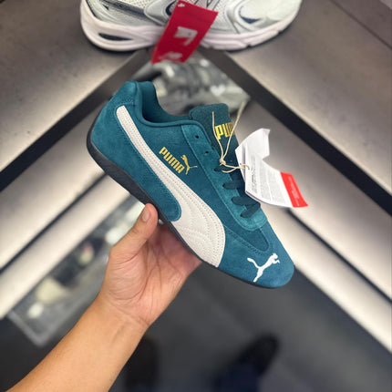 Women's Puma Speed Cat Suede Trainers - Dark Green - Showroom Quality