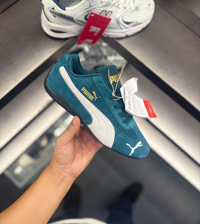 Women's Puma Speed Cat Suede Trainers - Dark Green - Showroom Quality