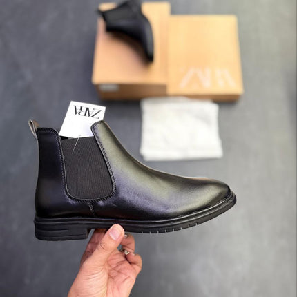 Men's Black Chelsea Boots - Handmade Look - Premium Showroom Quality