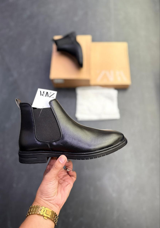 Men's Black Chelsea Boots - Handmade Look - Premium Showroom Quality