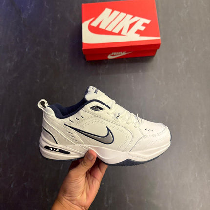 NEW ARRIVAL: Nike Air Monarch IV Trainers - White/Navy Snow Day - Premium Showroom Quality