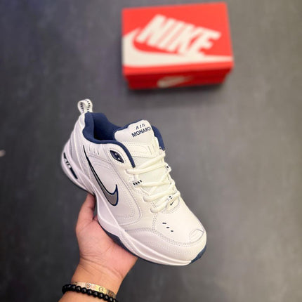NEW ARRIVAL: Nike Air Monarch IV Trainers - White/Navy Snow Day - Premium Showroom Quality