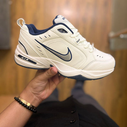 NEW ARRIVAL: Nike Air Monarch IV Trainers - White/Navy Snow Day - Premium Showroom Quality